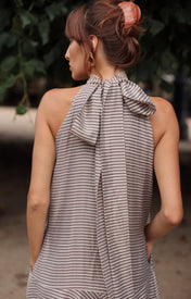 Victoria Halter Dress - Plaid - Zandra Stone
