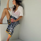 White Silk Short Sleeve Shirt - Zandra Stone